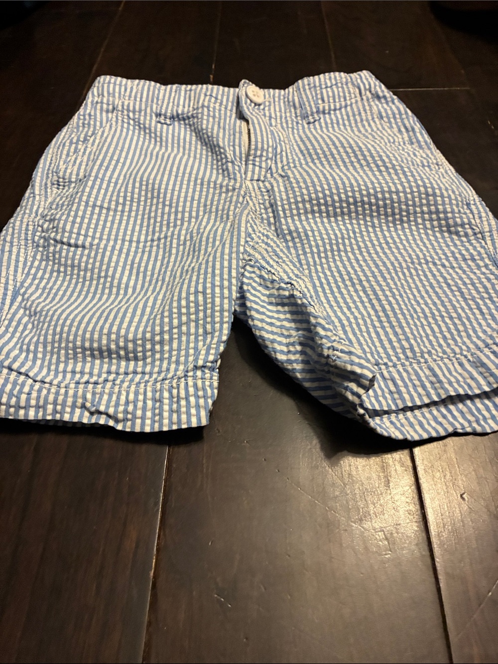 Light Blue Seersucker Men's Shorts